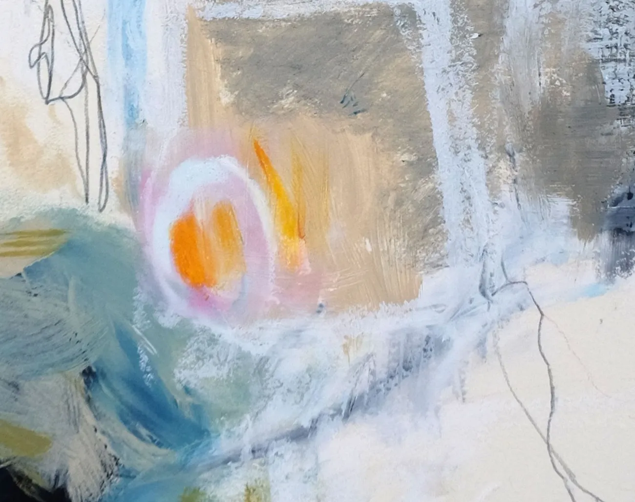 Abstrakte Malerei: EMDR und Traumatherapie im Atelier Ammerbuch